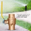 Everflow SWT Full Port Ball Valve with Drain, Brass 3/4" 405C034-NL